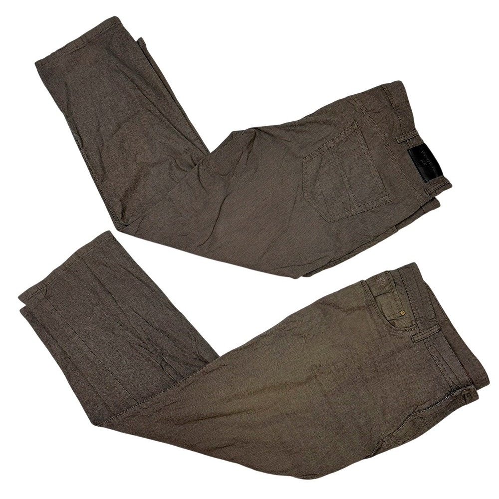 English Laundry Mens Brown Textured Straight Leg Stretch Pants 42x29 Set of 2